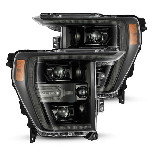 AlphaRex Projector Headlights Alpha- Black — 2021-2022 Ford F-150 (880169)
