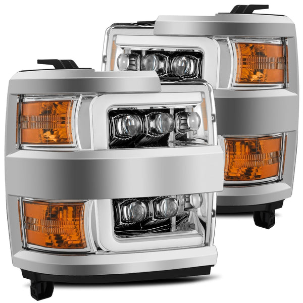 AlphaRex Phares à projecteur à DEL - chrome — 2015-2018 Chevy 2500HD (880228)