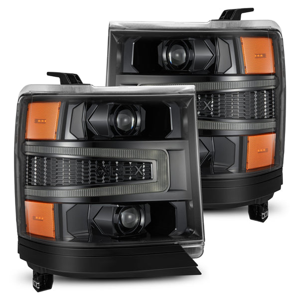 AlphaRex Phares à projecteur Alpha-Black — 2016-2018 Chevy 1500HD (880233)
