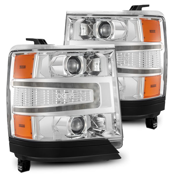 AlphaRex Phares à projecteur - chrome — 2016-2018 Chevy 1500HD (880235)