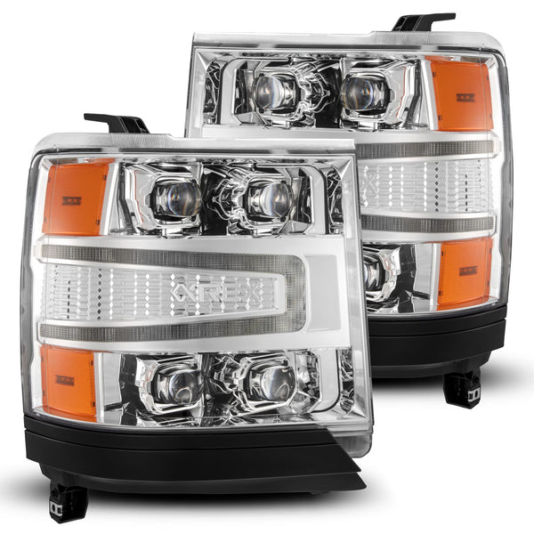 AlphaRex Phares à projecteur à DEL - chrome — 2016-2018 Chevy 1500HD (880238)