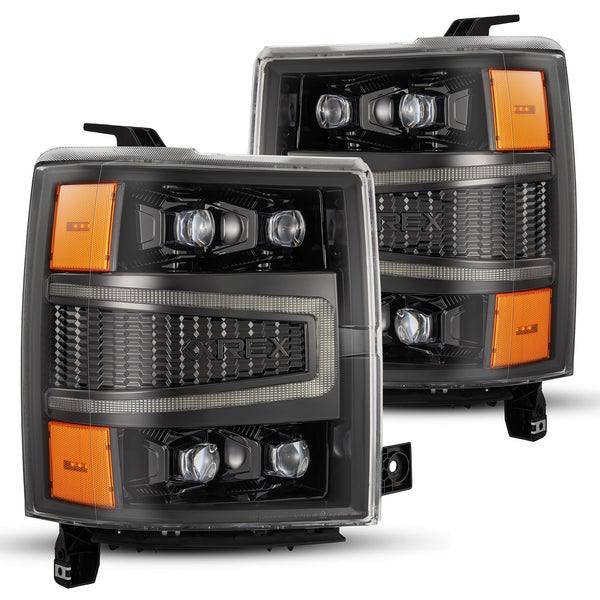AlphaRex Phares à projecteur à DEL - noir Alpha — 2014-2015 Chevy 1500 (880241)
