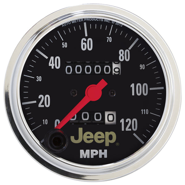 AutoMeter 3-3/8" Speedometer, 0-120 MPH, Jeep