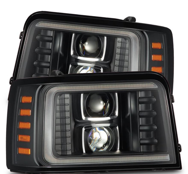 AlphaRex Phares à projecteur à design de style Plank - noir - 880266
