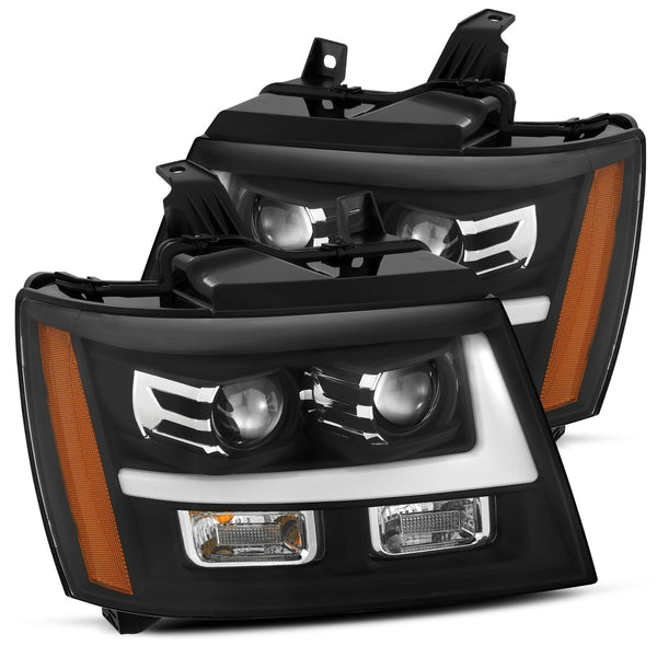 AlphaRex Phares à projecteur - noir — 2007-2014 Chevy Tahoe/Suburban (880295)