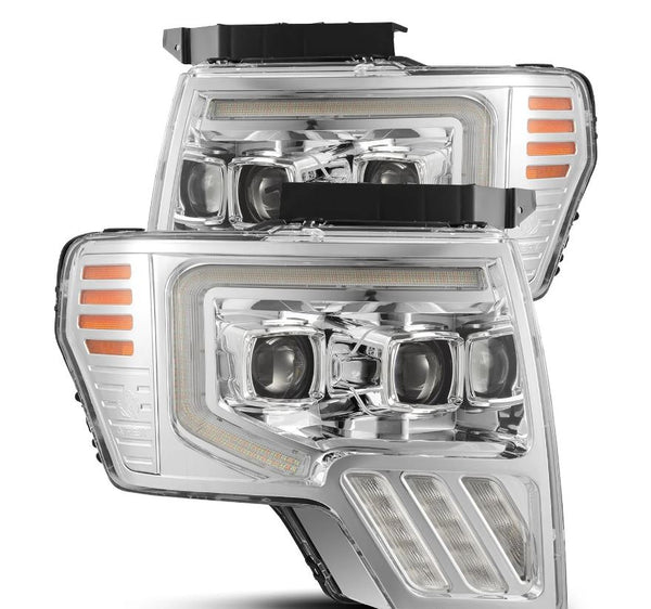 AlphaRex Projector Headlights Chrome — 2009-2014 Ford F-150 (880482)