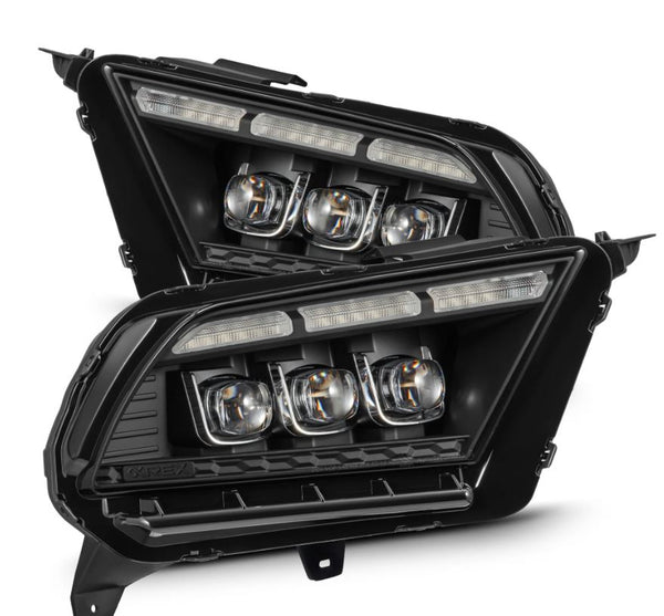 AlphaRex Projector Headlights Black — 2010-2012 Ford Mustang (880489)