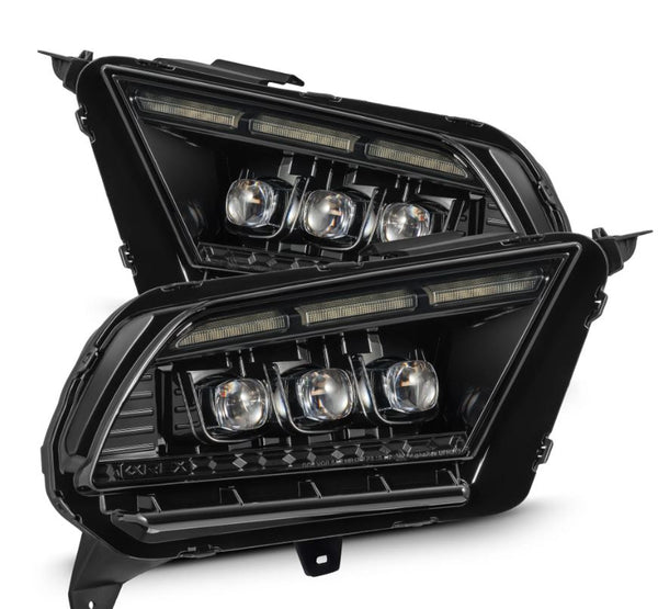 AlphaRex Projector Headlights Alpha Black — 2010-2012 Ford Mustang (880490)