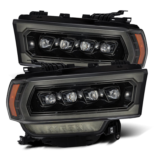 AlphaRex LED Projector Headlights in Alpha-Black — 2019-2021 RAM 2500 (880552)