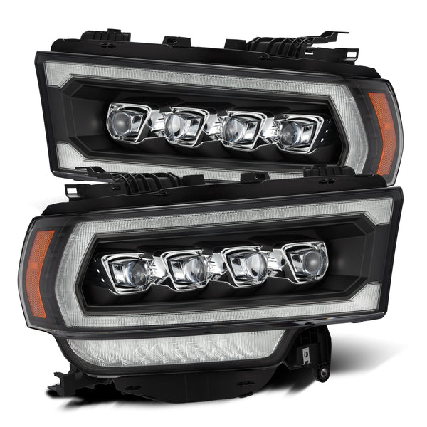 AlphaRex LED Projector Headlights in Black — 2019-2021 RAM 2500 (880553)