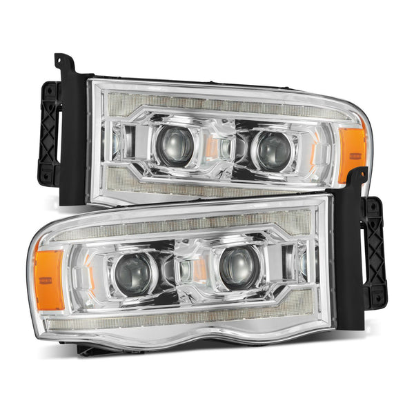 AlphaRex Projector Headlights Chrome — 2003-2005 Dodge Ram 1500 (880568)