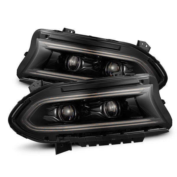 AlphaRex Projector Headlights Alpha Black — 2015-2018 Dodge Charger (880579)