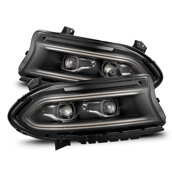 AlphaRex Projector Headlights Black — 2015-2023 Dodge Charger (880599)
