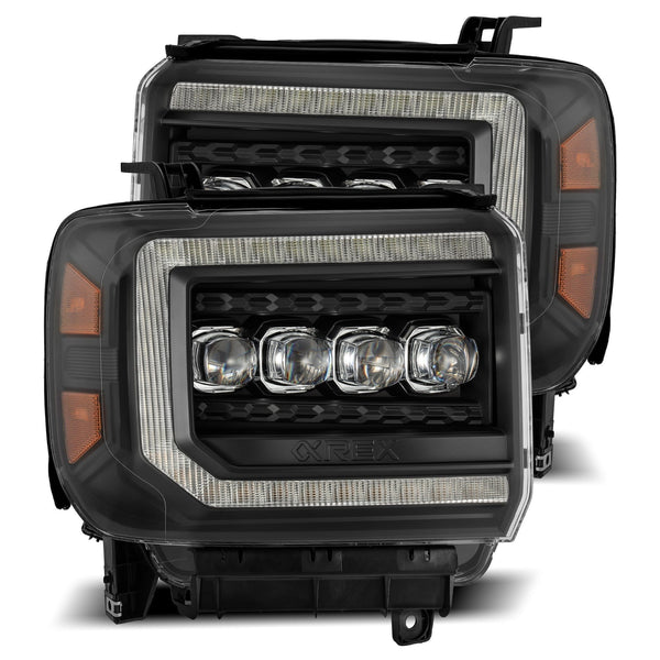 AlphaRex LED Projector Headlights in Black - 880617