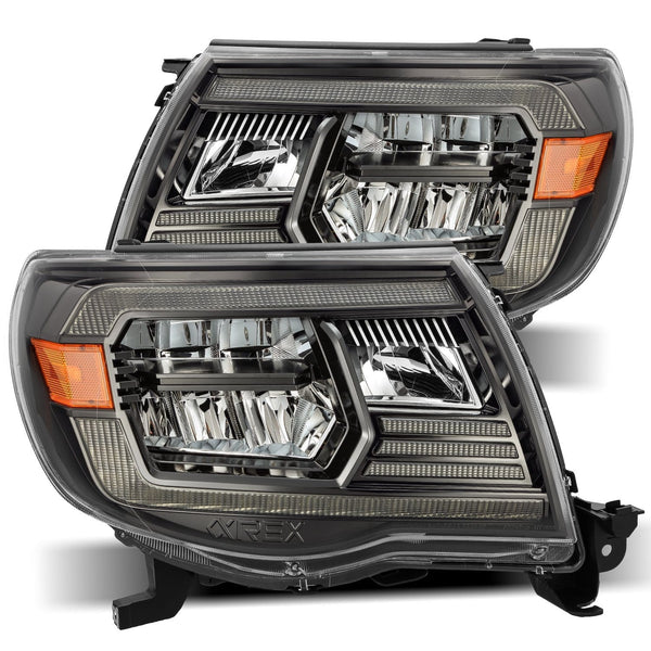 AlphaRex Projector Headlights Alpha-Black — 2005-2011 Toyota Tacoma (880733)
