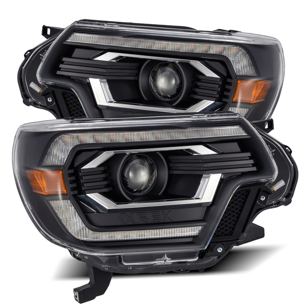 AlphaRex Projector Headlights Black — 2012-2015 Toyota Tacoma (880749)
