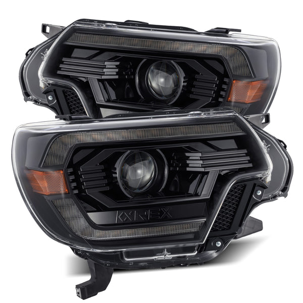 AlphaRex Projector Headlights Alpha-Black — 2012-2015 Toyota Tacoma (880750)