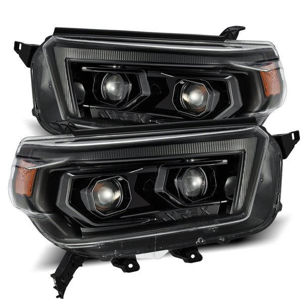 AlphaRex Projector Headlights Alpha-Black — 2010-2013 Toyota 4Runner (880756)