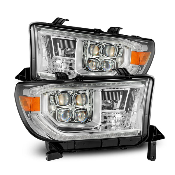 AlphaRex Projector Headlights Chrome — 2007-2013 Toyota Tundra/08-17 Sequoia (880819)