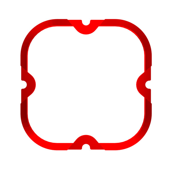KC HiLiTES Anneau d'enjoliveur de couleur FLEX ERA 4 - rouge (chacun)