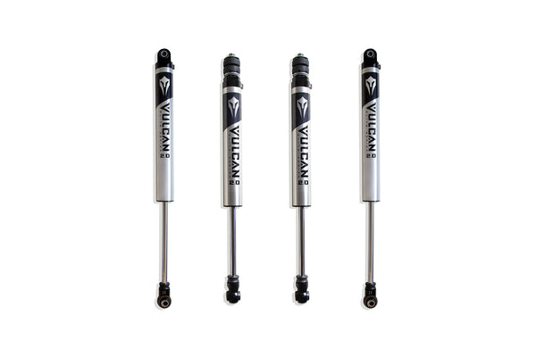 MaxTrac Amortisseurs série Vulcan IFP AV et AR - rehaussement de 2.5 po-3 po — argent brossé (889730V)