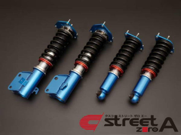 Cusco Combinés filetés Street Zero A avant -rotule / arrière -caoutchouc supérieur 2015+ WRX STI SEULEMENT