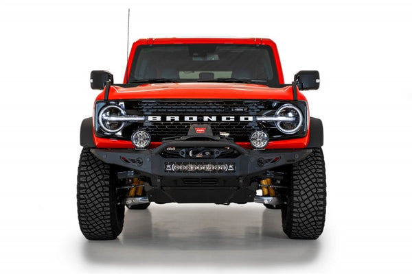 Addictive Desert Designs Pare-chocs avant Rock Fighter 2021+ Ford Bronco - noir martelé