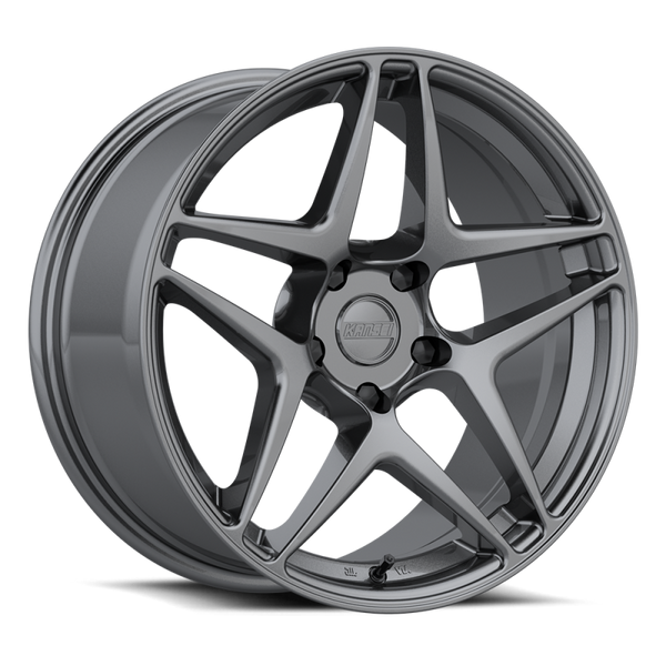 Kansei Roue K15G Astro 18x9 po / 5x114.3 / déport 22mm / alésage 73.1mm - gris métal