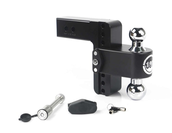 Weigh Safe Attelage 180 Hitch descente de 6 po et tige de 2.5 po (10K/18.5K GTWR) avec WS05 - Cerakote noir
