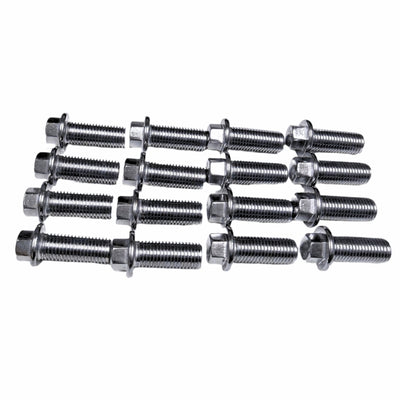 Kooks Ensemble de boulons de collecteur pour moteur Ford 5.0L 4V Coyote (filetage fin) qté 16 - boulons M10 - 1.25 x 25mm