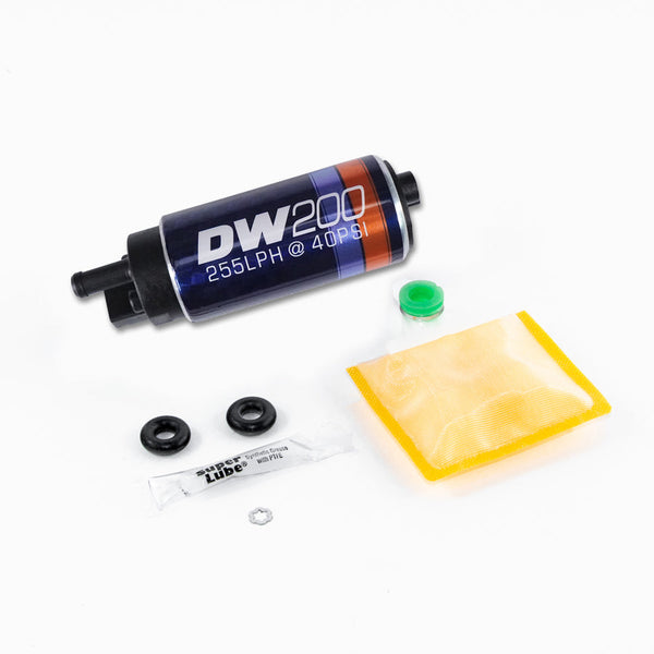DeatschWerks Pompe à carburant dans le réservoir 255 L/h avec ensemble d'installation 03-06 Evo 8/9 / 95-98 Eclipse Turbo AWD