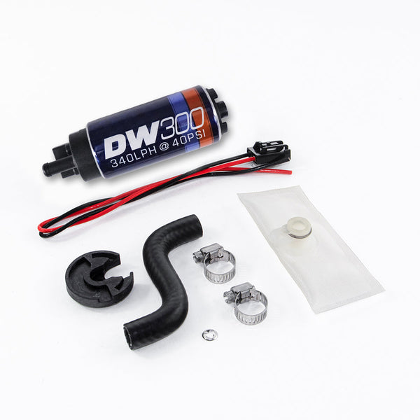 DeatschWerks Pompe à carburant dans le réservoir DW300 320 L/h avec ensemble d'installation 85-97 Ford Mustang