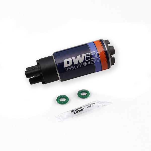 DeatschWerks Pompe à carburant compacte dans le réservoir 265 L/h avec ensemble d'installation 02-06 RSX / 01-05 Civic / 06-15 MX5