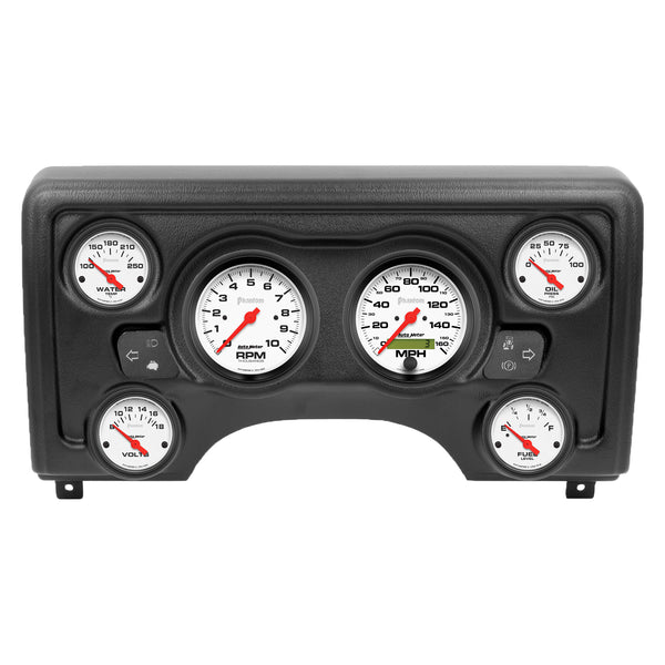 AutoMeter 6 Gauge Direct-Fit Dash Kit, Jeep TJ 97-06, Phantom