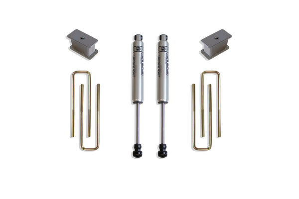 MaxTrac Boîte de composants pour ensemble de rehaussement 4.5" — ensemble de rehaussement arrière en boîte 2" avec amortisseurs FOX — 2007-2016 Chevrolet Silverado 1500 Classic, 2WD (901330F)