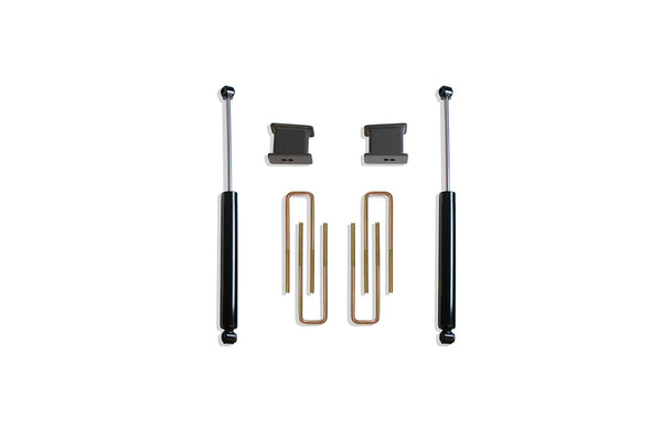 MaxTrac Boîte de composants pour ensemble de rehaussement 5" — ensemble de rehaussement arrière en boîte 3" — 2016-2018 Chevy Silverado 1500 / GMC Sierra 1500, 2WD (901740)