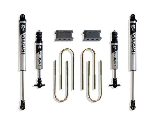 MaxTrac Boîte de composants pour ensemble de rehaussement — ensemble en boîte de rehaussement arrière de 2.5 po (boulons en U de 3.625 po x 10 po) (amortisseurs Vulcan IFP) — 2003-2008 Dodge Ram 1500 / 2500 (902225V-S)