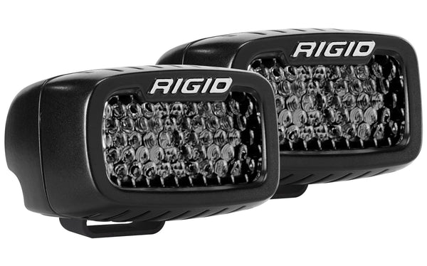 Rigid Industries Srm Series Pro Spot Diffused Midnight Surface Mount | Pair