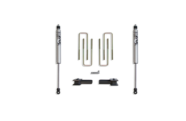 MaxTrac Boîte de composants pour ensemble de rehaussement 4" — ensemble de rehaussement arrière en boîte 2" avec amortisseurs FOX — 2009-2014 Ford F-150, 2WD (903120F)