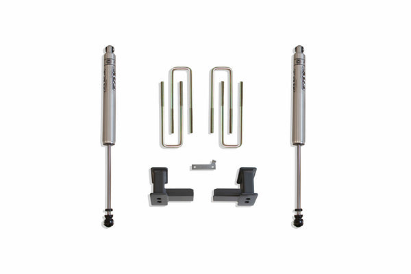 MaxTrac Boîte de composants pour ensemble de rehaussement — ensemble en boîte de rehaussement arrière de 5 po avec amortisseurs FOX — 2015-2020 Ford F-150 (903250F)