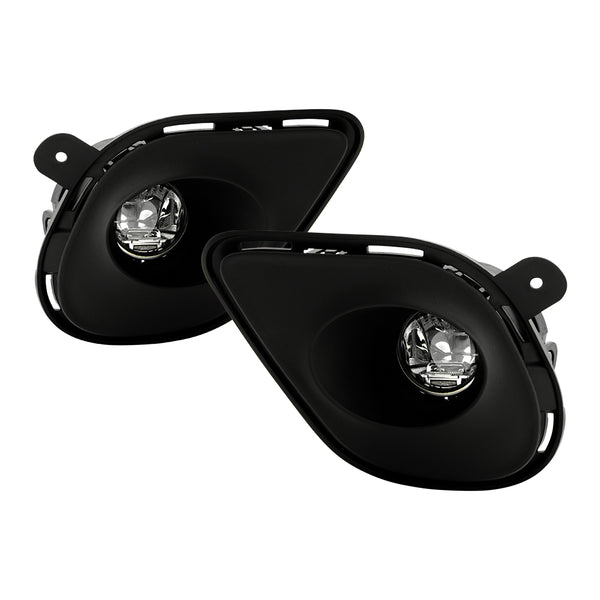 Spyder OEM LED Fog Lights with Universal Switch - Clear — 2015-2019 Dodge Charger (9051036)