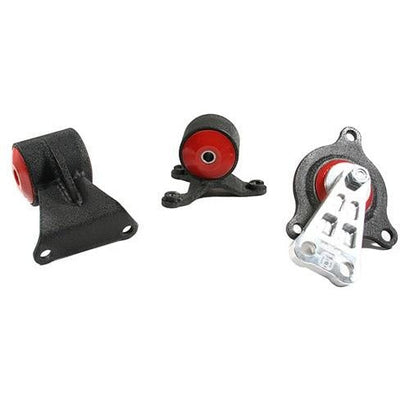 Innovative Ensemble de supports de remplacement en aluminium avec coussinets 75A 02-06 Acura RSX série K/Base automatique - noir