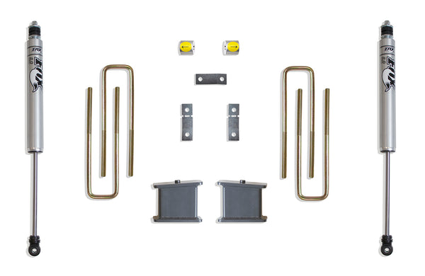 MaxTrac 4" Rear Lift Box Kit with Fox Shocks — Grey Powdercoat, 2WD (906740F)
