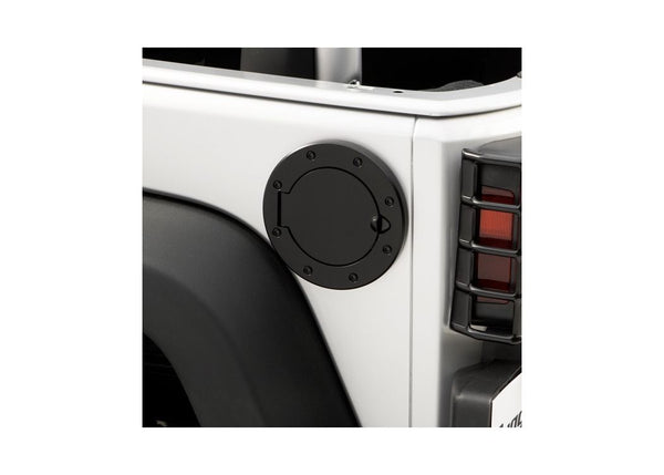 Rugged Ridge Fuel Cover Black Stainless Steel JK Wrangler 0718