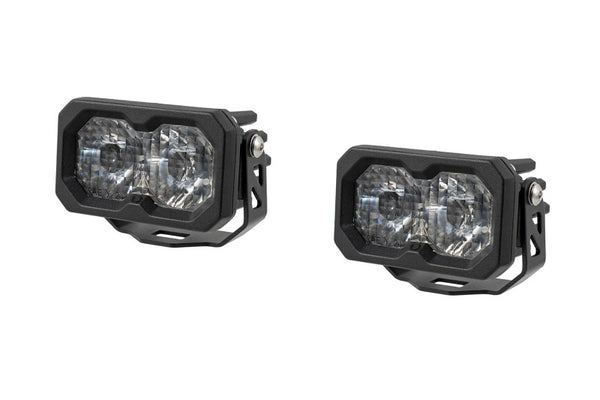 Diode Dynamics C2 2.0 Max faisceau de conduite SAE standard ABL (paire) - blanc