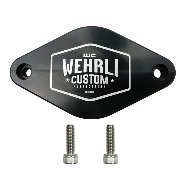 Wehrli Plaque d'obturation en billette pour résonateur de turbo 11-16 Chevrolet 6.6L LML Duramax