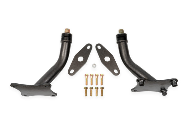 BMR Ensemble de supports moteur avec coussinets pleins 16-24 Chevrolet Camaro (6e génération) - noir martelé