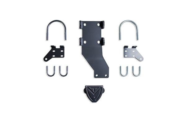MaxTrac Dual Steering Stabilizer Kit (Brackets Only) — Grey, for select Ford trucks (9433DSS)