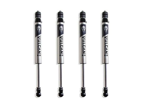 MaxTrac Front & Rear Vulcan Series IFP Shocks for 6" Lift (Factory Rear Air Ride) — 2014-2026 Ram 2500