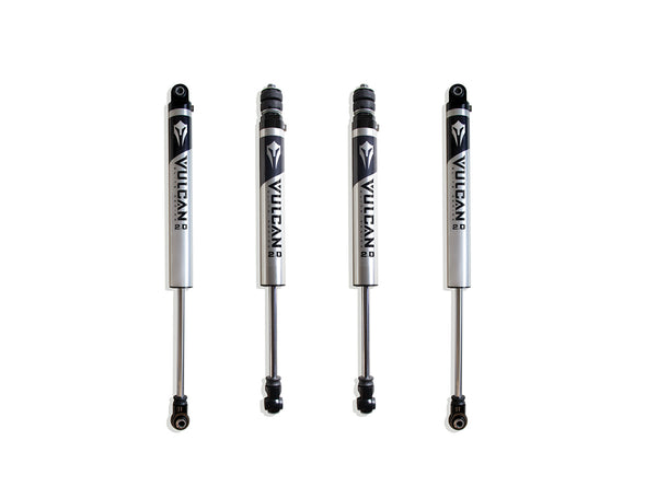 MaxTrac F&R Vulcan Series Ifp Shocks - 6" Lift Height (W/O FACTORY REAR AIR RIDE) — Brushed Silver, 4WD (947360V)
